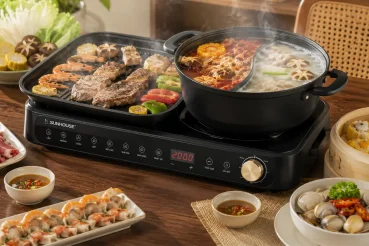 Bếp điện đa năng tích hợp nhiều chức năng nấu ăn trong một thiết bị