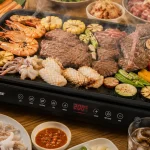 Bếp điện nướng dùng để nướng thịt, hải sản và rau củ tại nhà