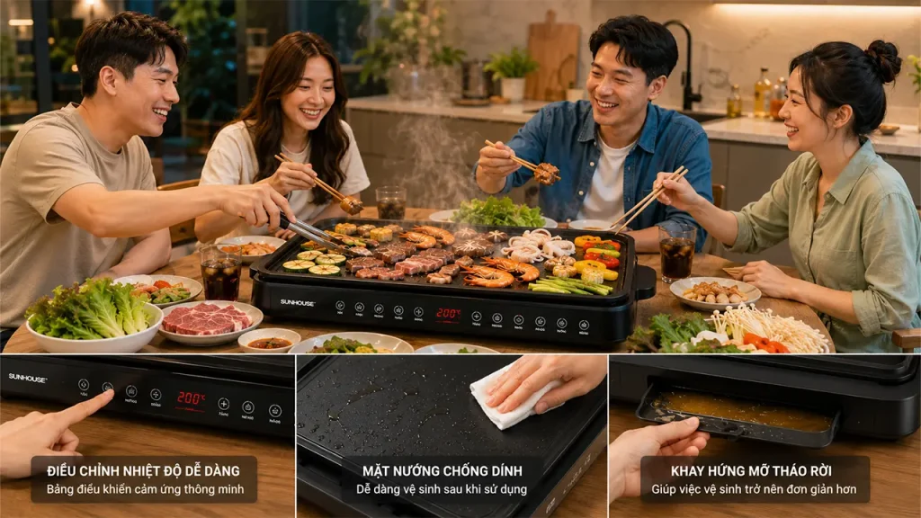 Người dùng lựa chọn bếp điện nướng phù hợp với nhu cầu sử dụng