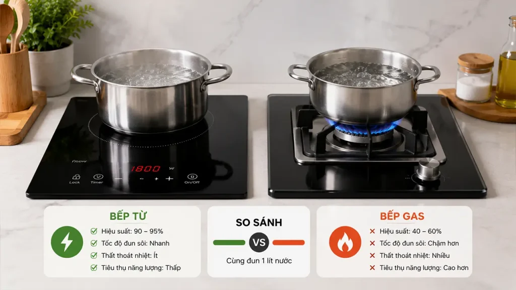 Nấu ăn bằng bếp từ đúng cách
