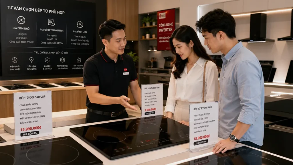 Tư vấn chọn mua bếp từ