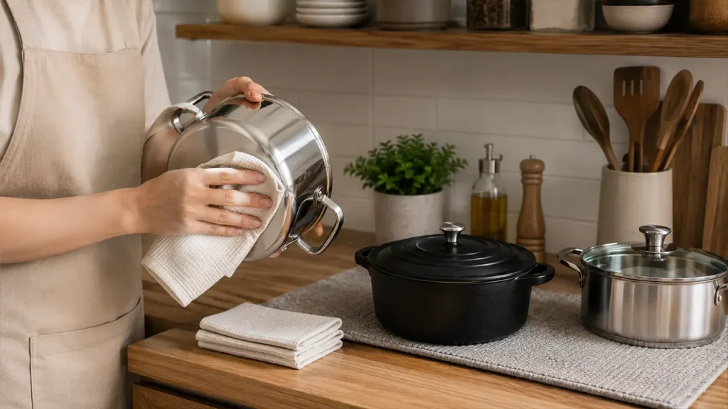 Cách bảo quản nồi dùng cho bếp từ