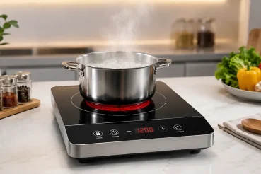 Bếp điện đơn nhỏ gọn sử dụng trong gian bếp gia đình