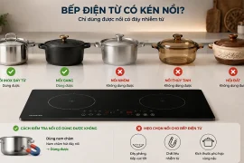 Bếp điện từ với các loại nồi tương thích và không tương thích