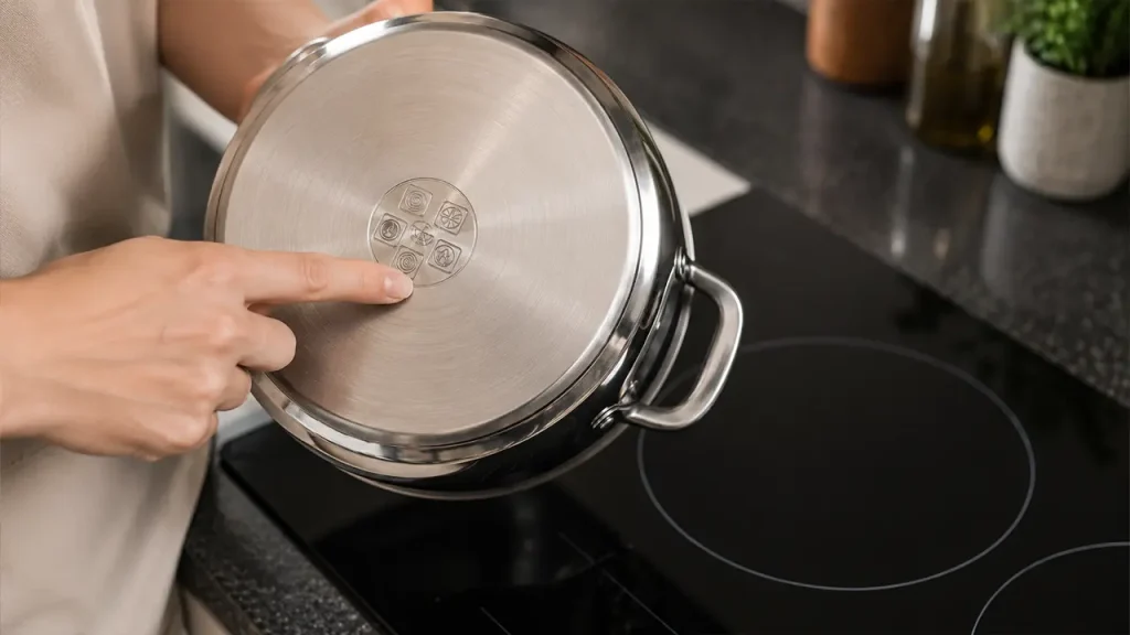 Đáy nồi phù hợp với bếp từ