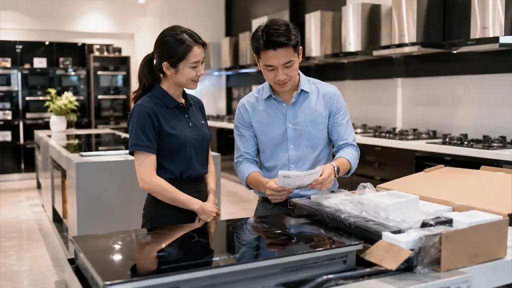 Kiểm tra bếp từ chính hãng trước khi mua