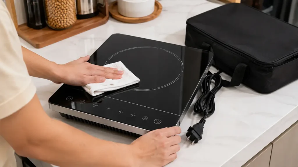 Vệ sinh và bảo quản bếp từ đơn